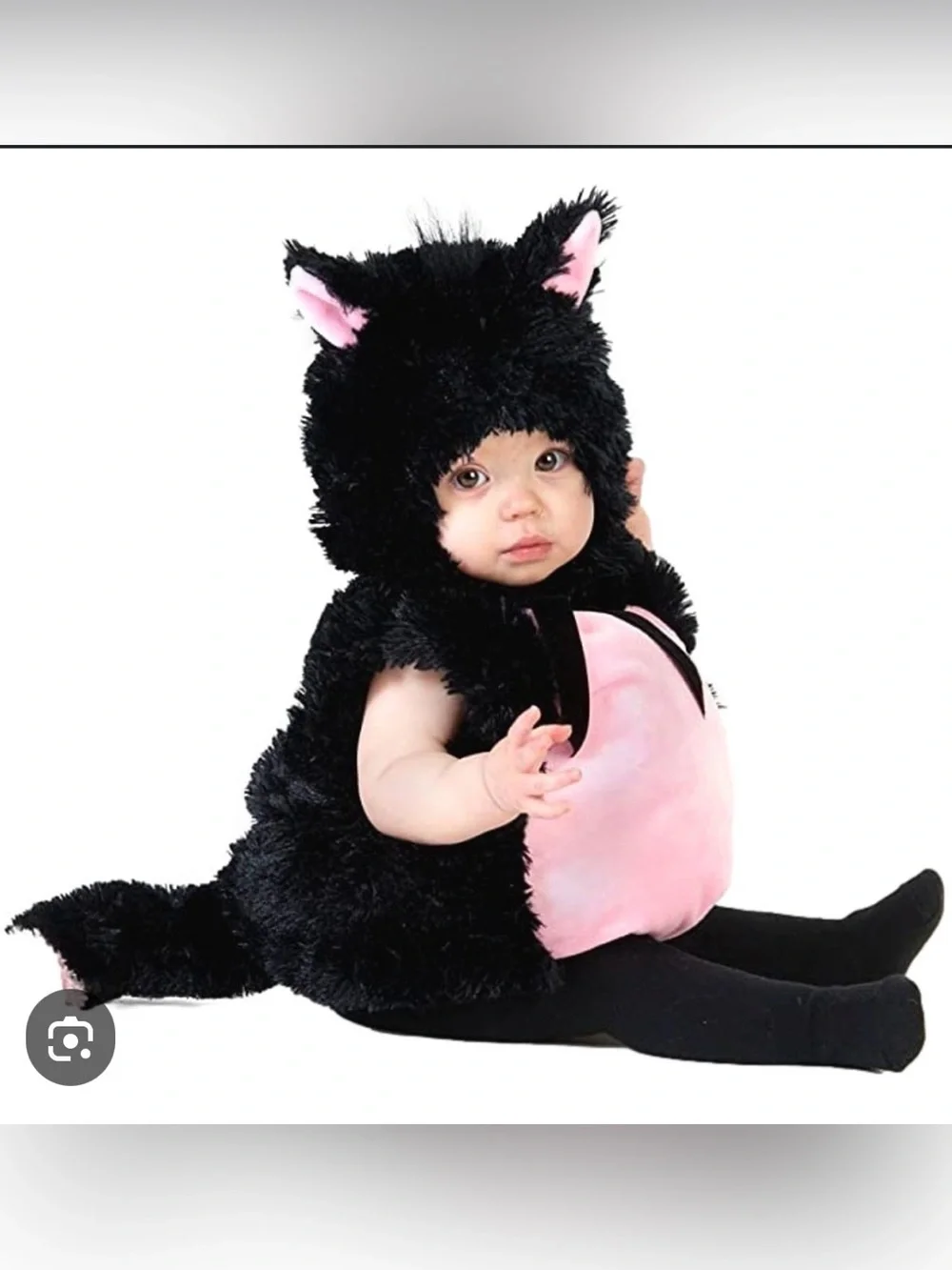 Princess Paradise Little Kitty Black Pink Cat Costume Fuzzy Fluffy NEW